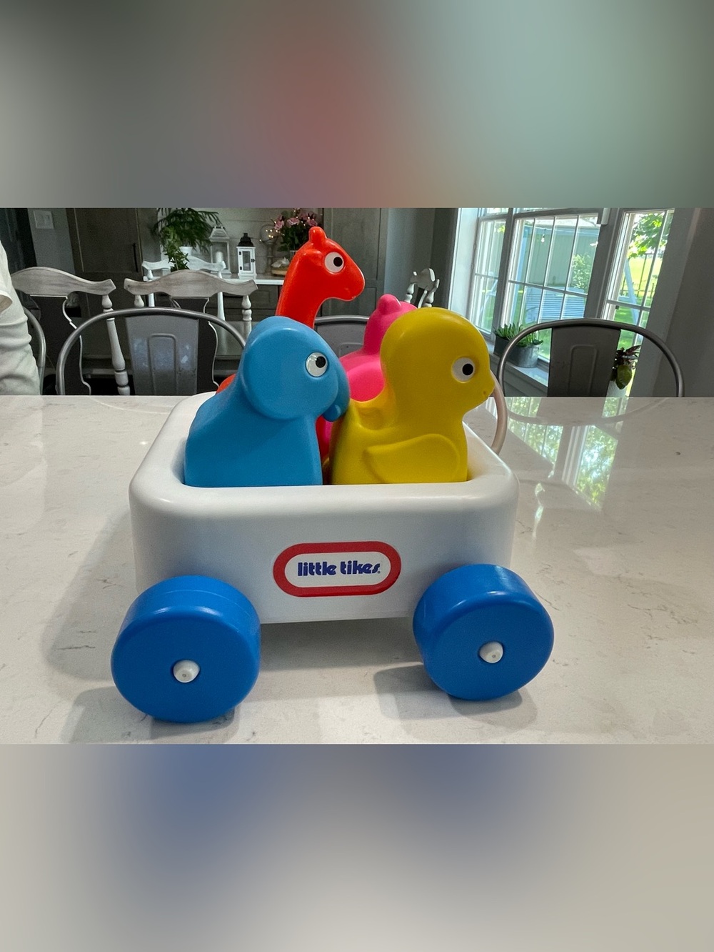 Little Tikes Wagon 'N Friends Four Animals Pull Along Toy FULL SET
